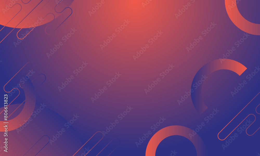 Poster abstract colorful geometric background. new trend modern template gradient color and small polka dot
