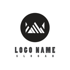 Crown Logo Template vector icon illustration design