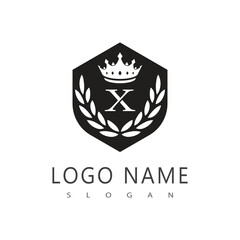 Crown Logo Template vector icon illustration design