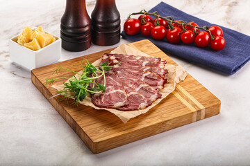 Italian pork sausage - prosciutto crudo