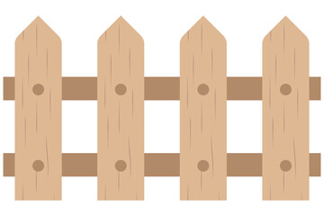 Wooden garden fence in the countryside to protect the farm of farmers, bamboo house fence, line pattern of decorative element