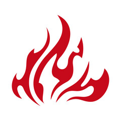 Naklejka premium Fire Vector Logo Design Template