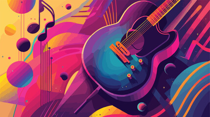 Music vector illustration Vector illustration. Vector