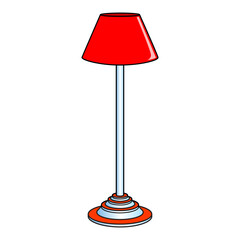 floor lamp vector illustration