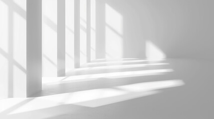 Obraz premium abstract white empty room wall background. 