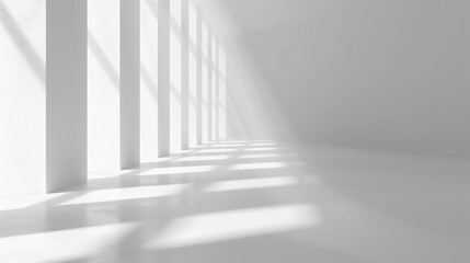 Obraz premium abstract white empty room wall background. 