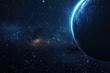 Fototapeta premium Generative ai on theme of beautiful starfall in sky, bright meteorites glow in atmosphere
