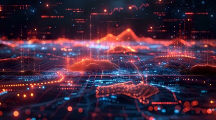 Cutting-Edge Data Visualization: Abstract Art for Technology and Finance