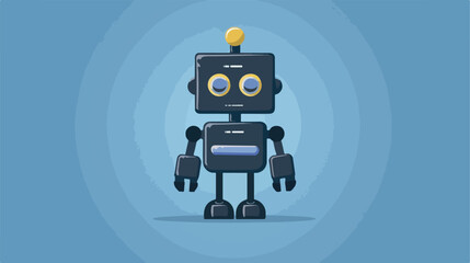 Robot design over blue background vector illustration