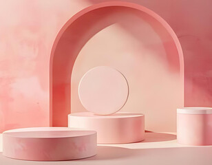 Create Stunning Visuals with Our Premium Pink Minimal Design Mockup