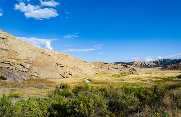 Independence Rock State Historic Site in southwestern Natrona County, Wyoming