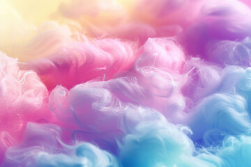 Generative ai on theme of beautiful texture soft fluffy cotton, design natural abstract background