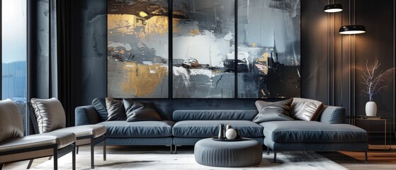 Stylish Contemporary Living Room Interior