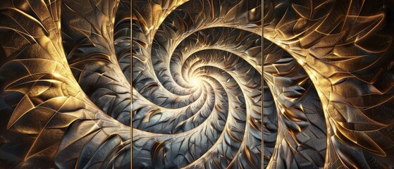 Dynamic and Mesmerizing Swirling Artwork Close-Up