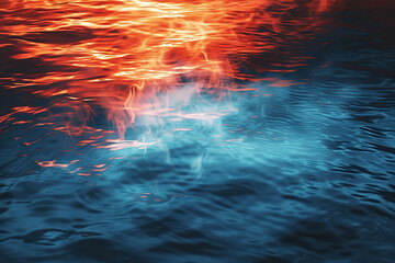 Generative ai on theme of beautiful texture water and fire for design natural abstract background