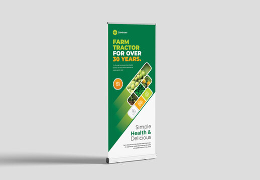 Agriculture Rollup Banner Template