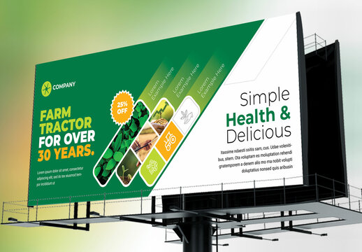 Agriculture Billboard Banner Template