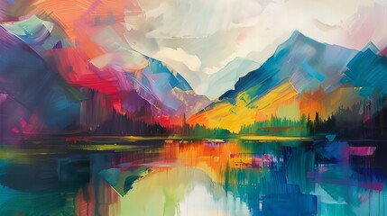 Embark on a vivid journey capturing abstract landscapes. Illuminate with vibrant colors, transcending reality, evoking emotions, stirring senses, leaving indelible impressions.
