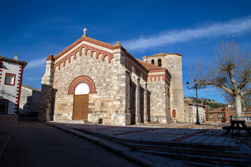 Church of San Julian and Santa Basilisa from the 12th and 13th centuries. Villaconancio, Palencia, Spain.