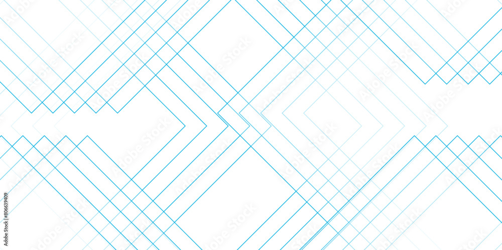 Poster Abstract colorful technology modern background design. Geometric squares in futuristic digital landscape with lines. line elegant colorful striped diagonal line technology concept