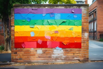 Colorful graffiti wall art mural
