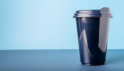 A single plastic drink cup isolated