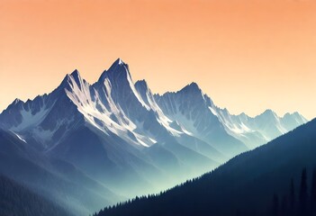 70s-Serene-mountain-range-at-sunset-majestic-peaks (5)