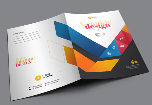 Creative Clean Business Presentation Folder Layout