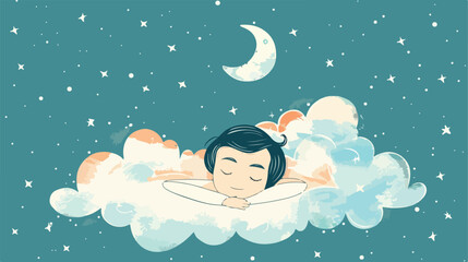 Sleep design over blue background vector illustration
