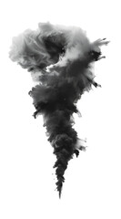 Fototapeta premium Abstract swirling smoke resembling a tornado