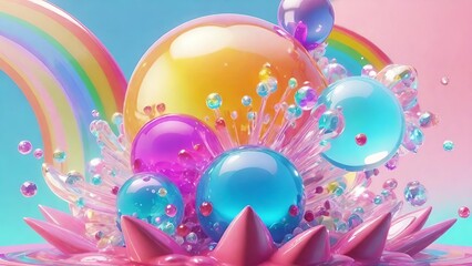 splash, abstract colorful background
