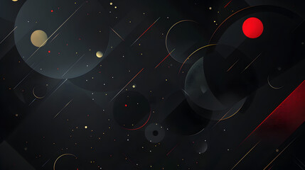 Obraz premium modern luxury abstract black circle background