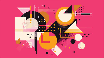 Symbol design over pink backgroundvector illustration