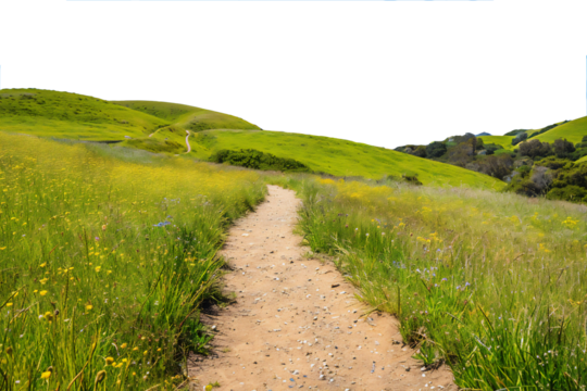 path in the countryside, PNG file
