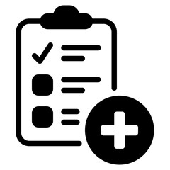 Obraz premium Medical Report icon