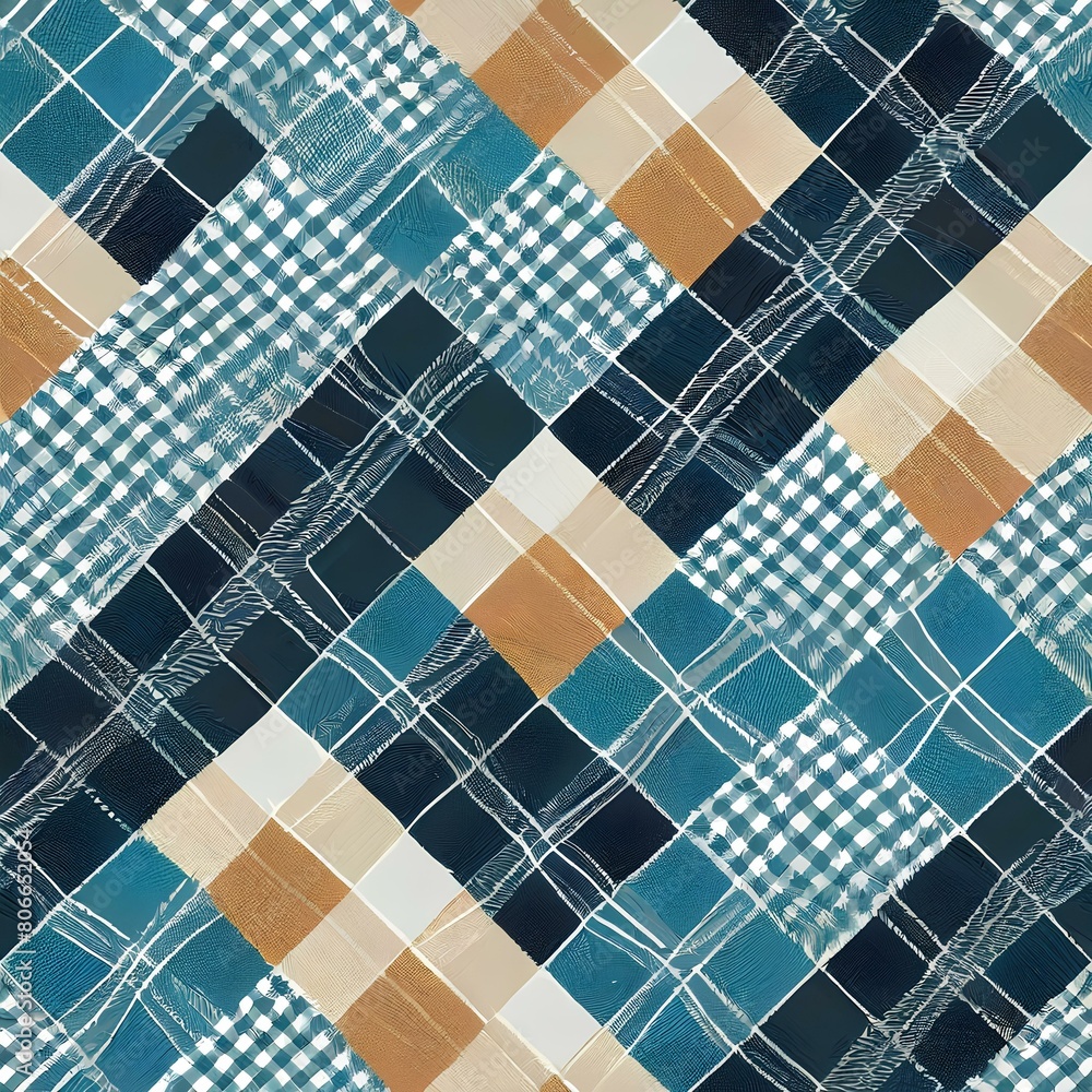 Poster seamless pattern of squares