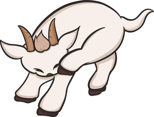cute goat cartoon