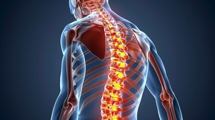 Lumbar pain management and office ergonomics with stretching exercises and pain relief tips