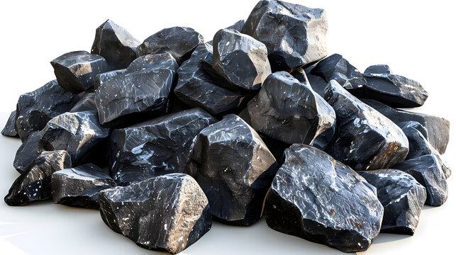 iron ore used in the metallurgical industry and civil construction, concept of mineral extraction