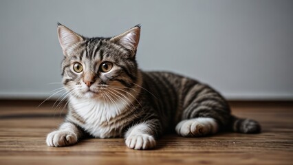 portrait of a cute cat animal