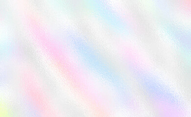 Vector pastel rainbow foil texture background. Abstract gradient bright and shiny light reflection rough texture surface. Vector for background, backdrop, web, wallpaper, print and design artwork.