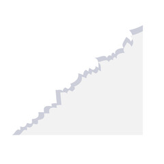 Blank Ripped Paper Corner Border Design