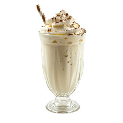 Milk shake isolated on transparent background