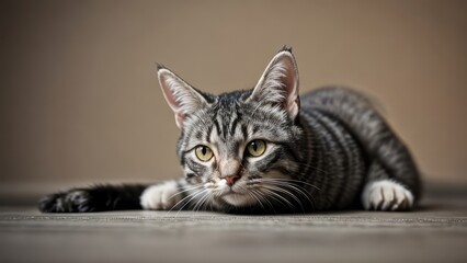 Obraz premium portrait of a cute cat animal