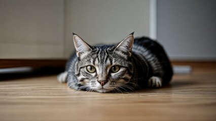 portrait of a cute cat animal