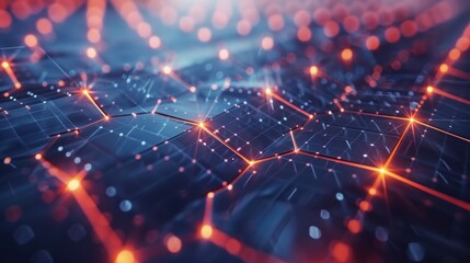 Obraz premium A 3D animation illustrating the process of manufacturing solar tiles using sustainable materials and eco-friendly practices.