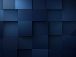 Indigo color square pattern on banner with shadow abstract indigo geometric background with copy space modern minimal concept empty blank 