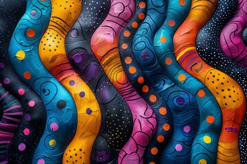 abstract background in colors and patterns for june awareness day