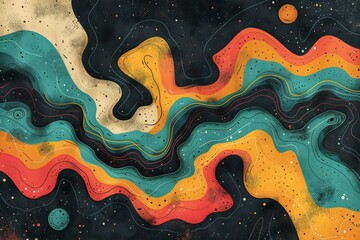 abstract background in colors and patterns for june awareness day