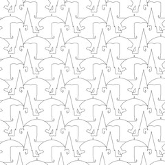 Simple and modern line umbrella monogram,